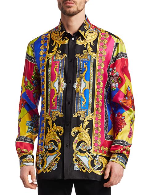 shirts versace foe men|vintage Versace men's shirts.